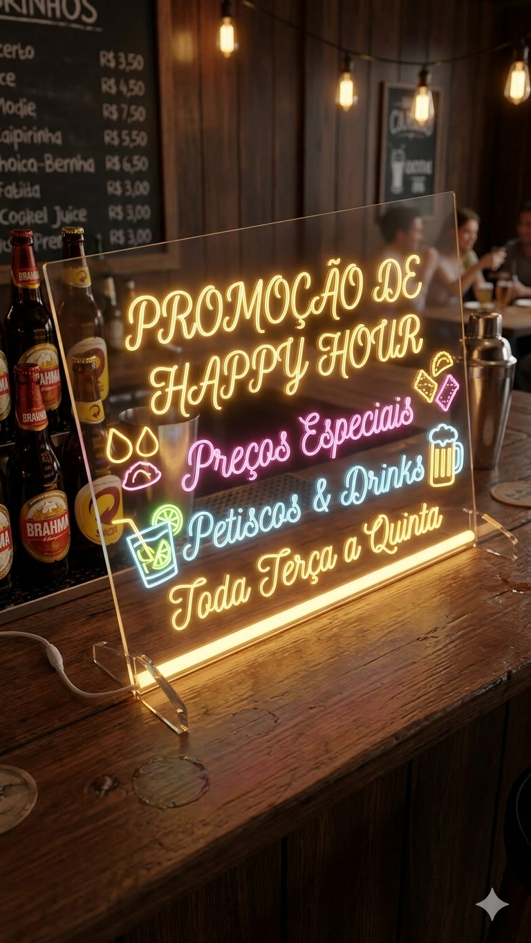 Quadro Criativo de LED