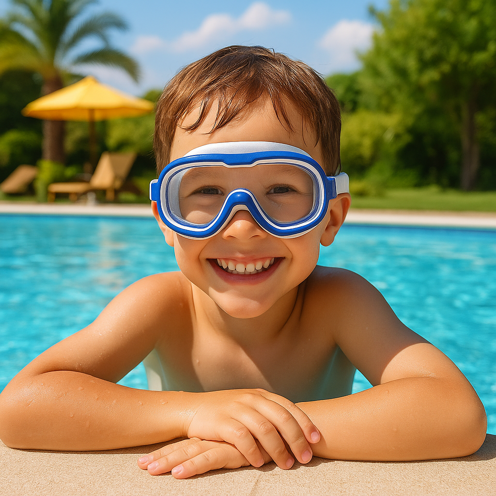 Óculos de Natação Splashy Panda™ - Lentes HD de Alta Definição