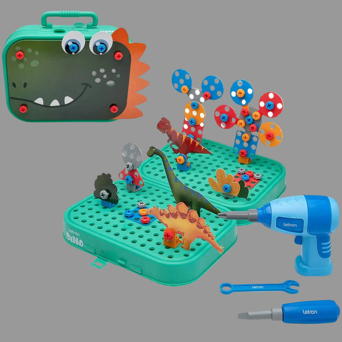 Kit Ferramentas Brinquedo Infantil com Parafusadeira e Maleta 228 Peças