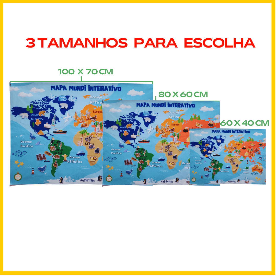 PAINEL MAPA MUNDI INTERATIVO